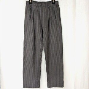 NWOT Zara Gray Blue Ribbed Casual Drawstring Lounge Pants Men's Size Small